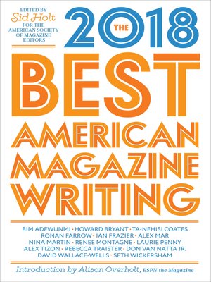 The Best American Magazine Writing 2018 - ebook